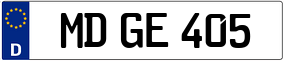 Trailer License Plate